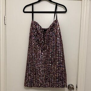 Zara Multicolor Sequin Mini Dress
